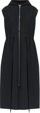 STUDIO NICHOLSON Maturin Dress - Dames - Maxi kleedjes - Zwart - XS - Linnen - Kleedjes