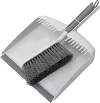 Ou Compact Ergonomic Hand Broom and Dustpan Set in White at Nordstrom