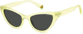 Polaroid Womens Pld 6174s Cat Eye Sunglasses - Yellow - One Size