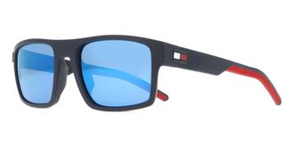 Tommy Hilfiger Blue Multilayer Square Mens Sunglasses TH 1977/S 0FLL/ZS 55