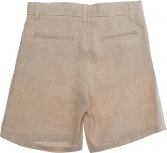 Emporio Armani Shorts Boys Linen Beige