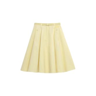 Gertrude Midi Skirts, female, Yellow, Size: XS Gertrude Midi Skirt