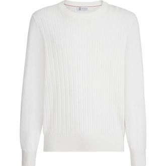 Brunello Cucinelli Cotton sweater in Panama at Nordstrom, Size 46 It