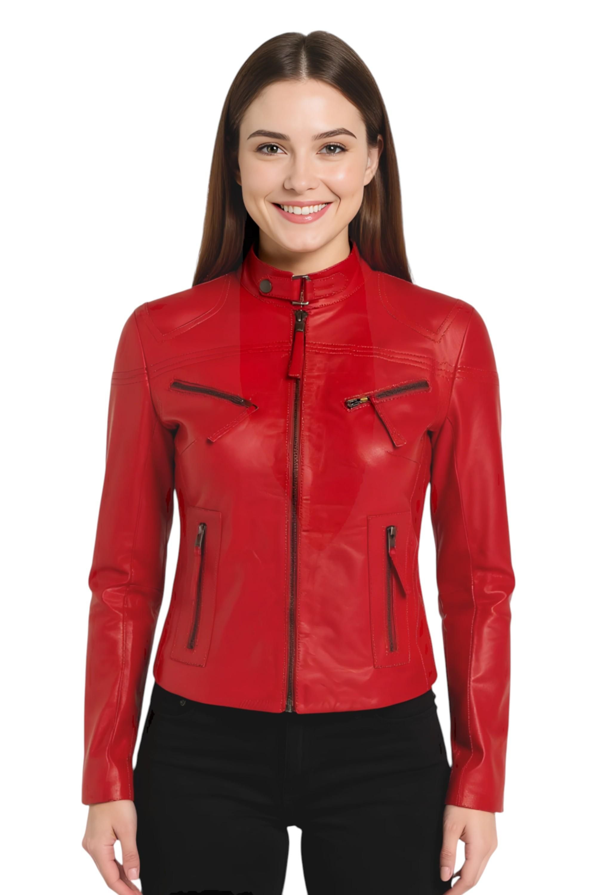 Lederjacken in Rot von Infinity Leather bis zu −46% Stylight