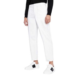 A|X Armani Exchange Katoenen herenbroeken (Wit)