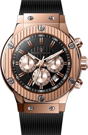 Christian Van Sant Mens Monarchy Red Dial Watch