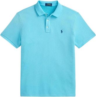 Polo Ralph Lauren Island Terry Polo - Heren - Polos - Blauw - 2XL - Katoen - Tops