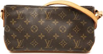 Louis Vuitton Pre-owned Shoulder Bags, female, Brown, Size: ONE SIZE Pre-owned Printed Coated Canvas Bag