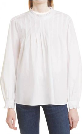 Rails Ariana Ruffle Pleat Blouse In White