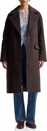 Avec Les Filles Walker Long Coat in Sable at Nordstrom, Size X-Small