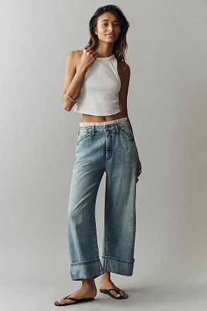 Pilcro Kayden High Rise Carpenter Barrel Leg Jeans