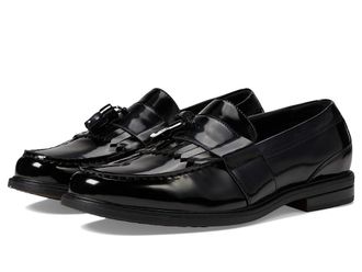 Nunn Bush Keaton Moc Toe Kiltie Tassel Loafer Mens Slip-on Dress Shoes Black Polished : 10.5 W (EE), Leather/Synthetic