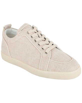 Christian Louboutin Mens Canvas Rantulow Sneaker, Never Worn (Authentic Pre- Loved)