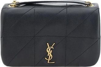 Saint Laurent Jamie Schoudertas met YSL Logo - Dames - Handtassen - Zwart - ONE Size - Tassen