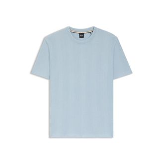 BOSS Cotton-blend T-shirt with waffle structure