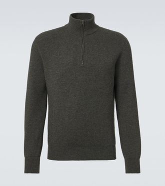 Agnona Cashmere half-zip sweater