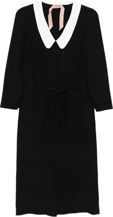 N°21 Abito con colletto alla Peter Pan - Nero