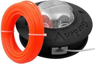 OEM Cabezal De Carrete De Repuesto M10 X 1,25 Mm Para Desbrozadora - Rosca Izquierda Con Hilo De 15 M X 2,4 Mm - Negro