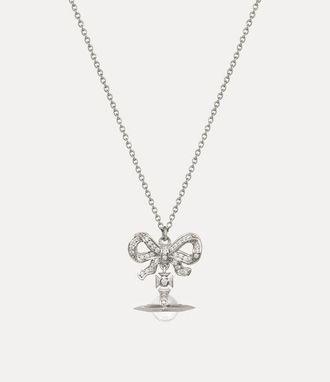 Vivienne Westwood Octavie Pendant Necklace Silver Cuic Zirconia / Gemstone Women