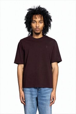 Ami Boxy-Fit Short-Sleeved T-Shirt With Embroidered Logo