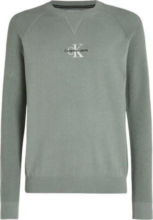 Calvin Klein Stijlvol Shirt voor Mannen - Heren - Ronde hals truien - Grijs - XL - Truien & Vesten
