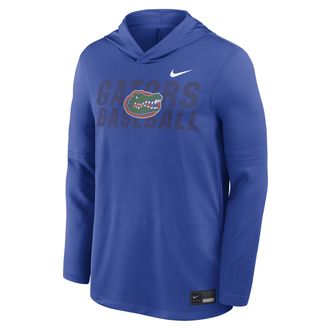 Nike Florida Dugout Nike Mens Dri-FIT College Long-Sleeve Hooded Top in Blue | 03B94EVUFN-ZM1