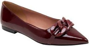 Linea Paolo Nora Pointed Toe Flat in Dk Red at Nordstrom Rack, Size 5.5