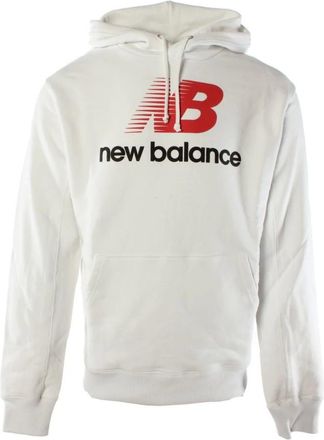 New Balance Heren, Sweatshirts & Hoodies, Wit, Maat: L Katoen