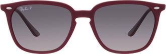 Ray-Ban Ray Ban Gray Gradient Polarized Square Unisex Sunglasses 0RB4362 6383T3 55