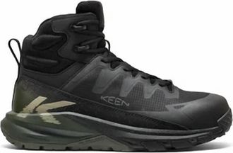 Keen Mens Targhee Blur Waterproof Carbon Toe Work Boot In Forest Night/black