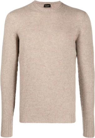 Drumohr G.collo ML Treccia Tub.coccola - Heren - Cashmere truien - Bruin - L - Kasjmier - Truien & Vesten