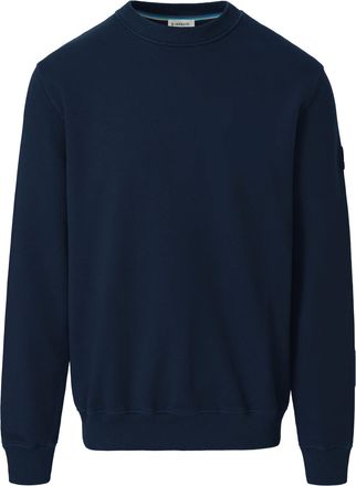 Sandbanks Mens BADGE LOGO SWEATSHIRT NAVY Cotton - Size Large