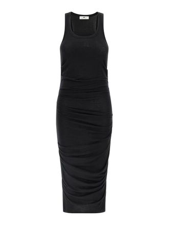 Elisabetta Franchi Logo Embroidery Dress