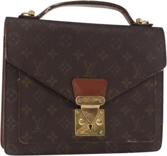 Louis Vuitton Pre-owned Canvas Handtas - Dames - Vintage Handtas - Bruin - ONE Size - Vintage