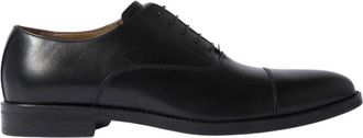 Scarosso Handgemaakte Oxford Schoenen - Heren - Veterschoenen - Zwart - 46 EU - Leer - Schoenen