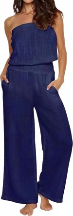 Melissa Odabash Naomy Jumpsuit In Navy