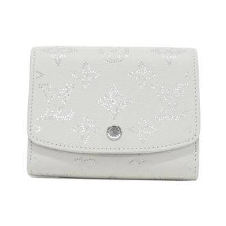 Louis Vuitton Mahina White Leather Coin Purse/Coin Case (Pre-Owned)