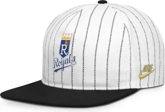 Nike Kansas City Royals Pro Nike Mens MLB Adjustable Hat in White | NB57064NKCA-JFJ