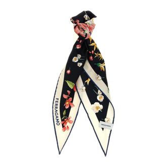 Ferragamo Pa&ntilde;uelo de Seda Floral Twilly - Accessories - Mujer - Multicolor - ONE SIZE