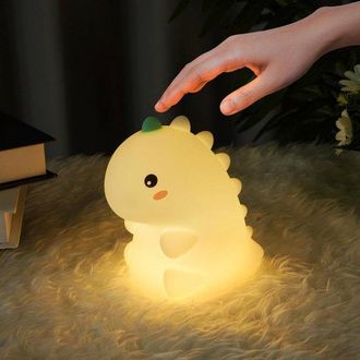 OEM L&aacute;mpara De Noche Led Recargable Para Ni&ntilde;os Y Guarder&iacute;a - L&aacute;mpara De Dinosaurio De Silicona Suave