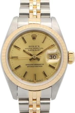 Rolex Pre-owned Vintage 69173 Polshorloge - Dames - Vintage Horloges - Geel - ONE Size - Vintage