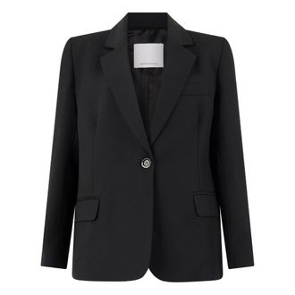 Nine In The Morning Blazer de botonadura sencilla con solapas cl&aacute;sicas - Jackets - Mujer - Negro - S