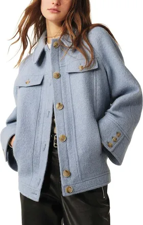 BA&SH Kendy Wool & Alpaca-Blend Coat