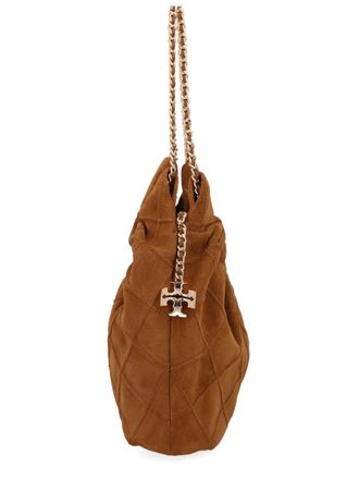 Tory Burch Womens Fleming Bag - Brown Leather Shoulder