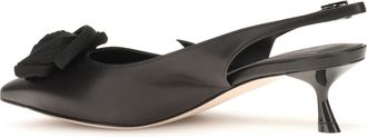 Roger Vivier Womens Pumps Rose Vivier Black Calf Leather High Heel Shoes