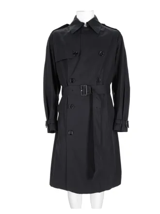 BOSS Double-Breasted Tailored Trench Coat