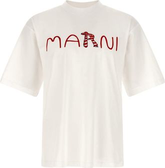Marni White Logo T-shirt
