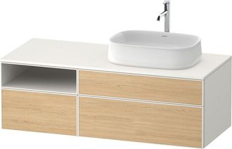 Duravit Duravit - Lavabo Consola Zencha, 1300x550mm, 2 Extra&iacute;bles, 1 Caj&oacute;n