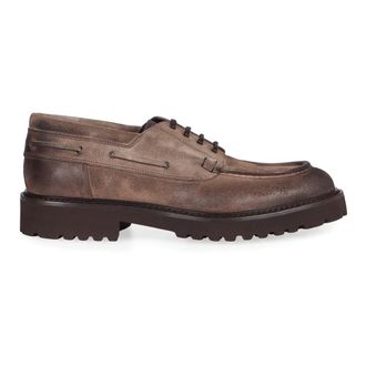 Doucal's Vintage Leather Lace-Up Shoes