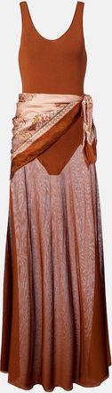 Zimmermann Aster silk-trimmed maxi dress